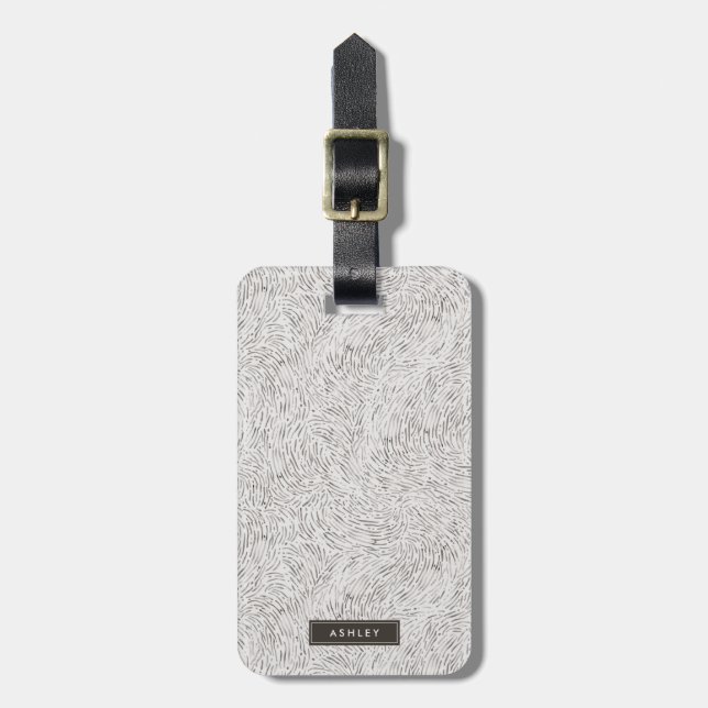 Wildtierhautmuster Gepäckanhänger (Vorderseite vertikal)