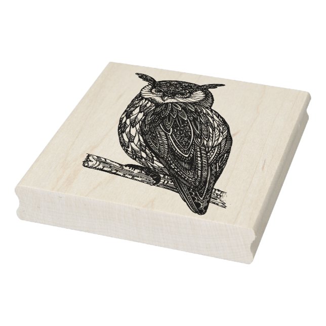 Wildtotem-Tier-Owl-Doodle Gummistempel (Stempel)