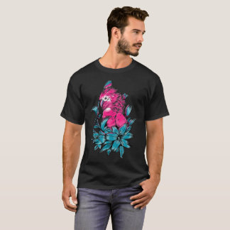 Wildvogel- und Papageien-Kunst lustiger Kapuzenpul T-Shirt