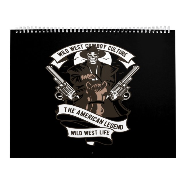 Wildwest Cowboy Kultur der amerikanischen Legende  Kalender (Titelbild)