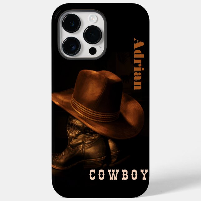 Wildwestcowboy-Stiefel personalisiert Case-Mate iPhone 14 Pro Max Hülle (Rückseite)