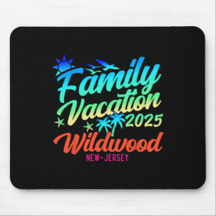 Wildwood Beach New Jersey Familienurlaub Matching Mousepad