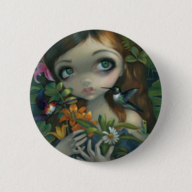 "Wildwood Blumenstrauß-" Knopf Button (Vorderseite)