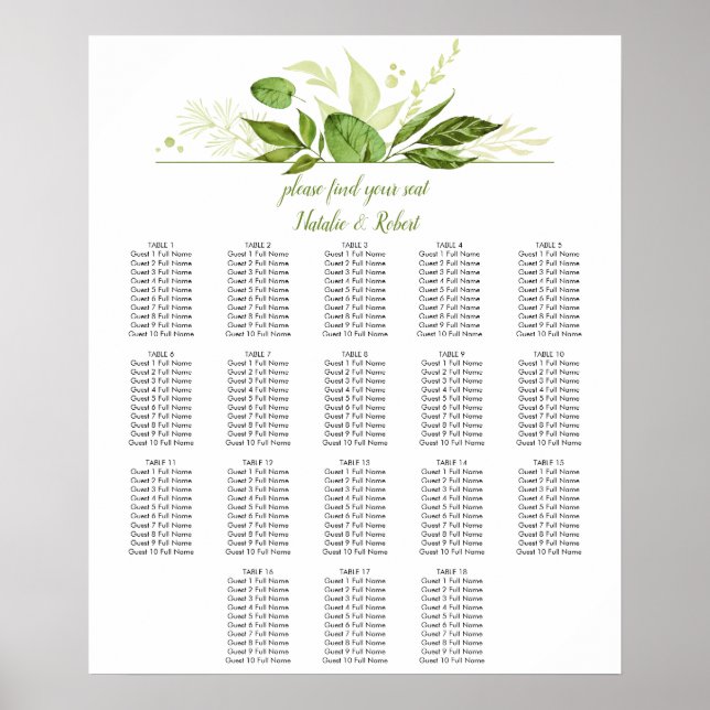 Wildwood Botanicals Eukalyptus Seekarte Poster (Vorne)