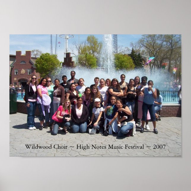 Wildwood Choir ~ High Notes Music Festival ~ 2007 Poster (Vorne)