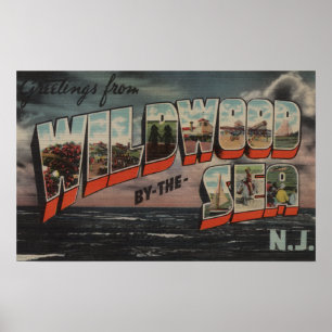 Wildwood-durch-d-Meer, New-Jersey 3 Poster