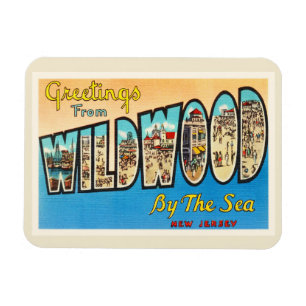 Wildwood durch die Seenew-jersey NJ Vintage Magnet
