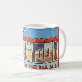 Wildwood NJ Alte Postkarten-Tasse Kaffeetasse