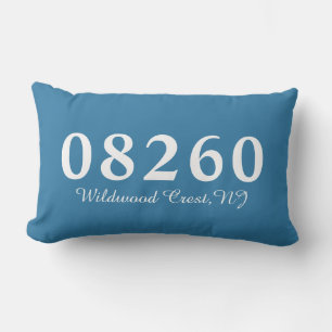 Wildwood Wappen NJ 08260 Pillow, Wedding Gift Lendenkissen