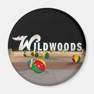 Wildwoods unterzeichnen herein Wildwood New-Jersey Magnet