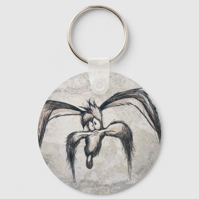 Wile E Coyote Auf sein Glück Schlüsselanhänger (Vorderseite)