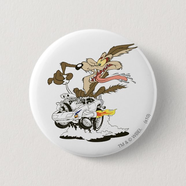WILE E. COYOTE™ Crazy Driver Button (Vorderseite)
