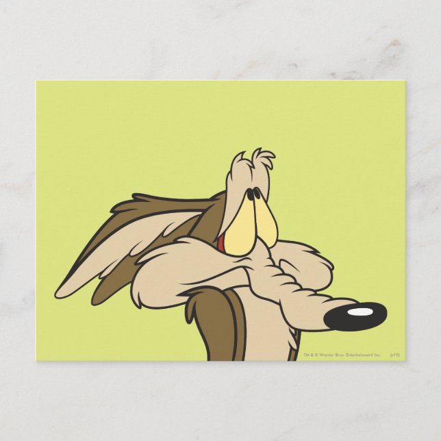 Wile E. Coyote: drohender Schaden Postkarte (Vorderseite)