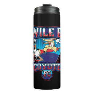 WILE E. COYOTE™ Fußballverein-Emblem Thermosbecher