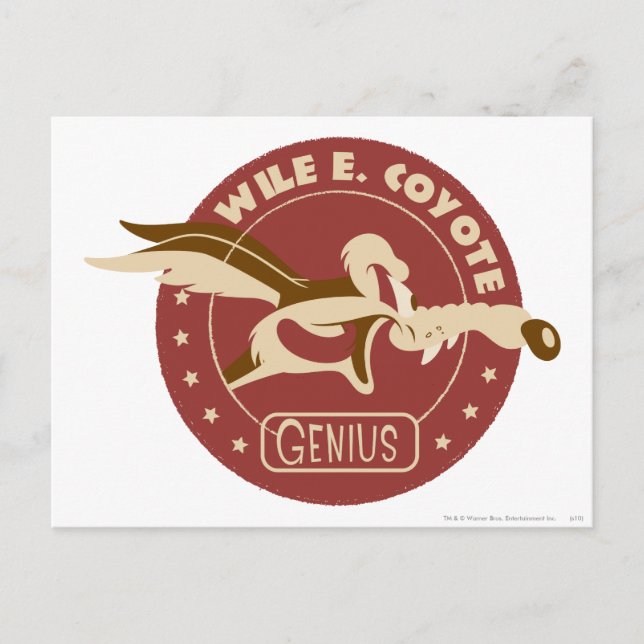 WILE E. COYOTE™ Genius Postkarte (Vorderseite)