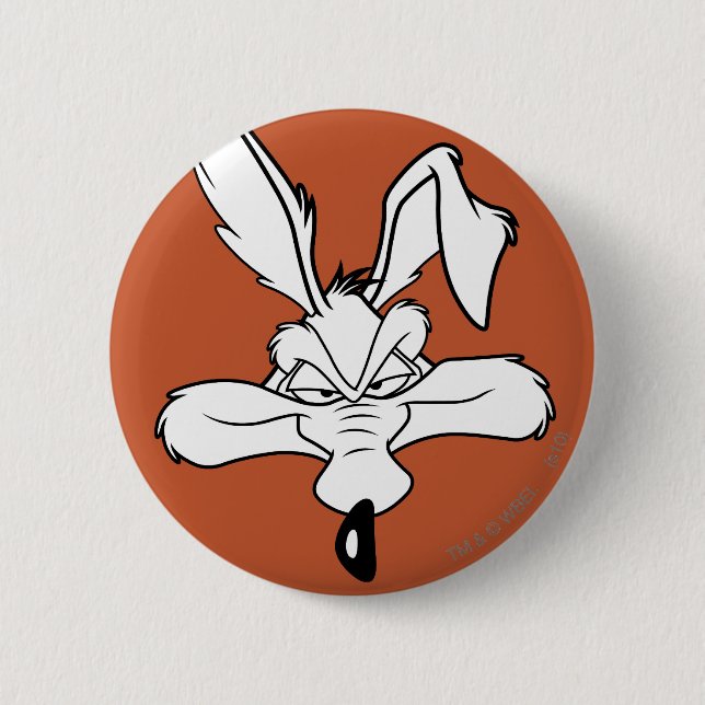 WILE E. COYOTE™ Happy Head Shot Button (Vorderseite)