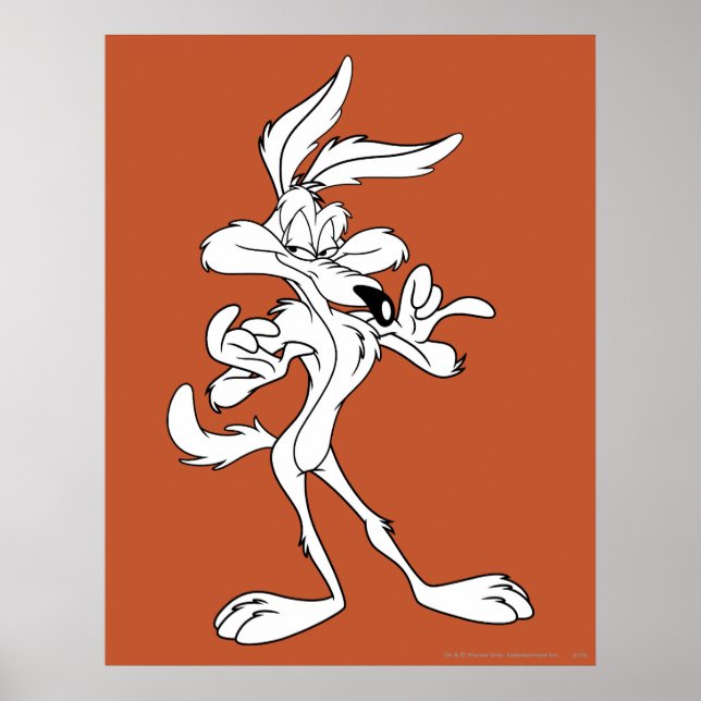 Wile E. Coyote Looking erfreut Poster (Vorne)