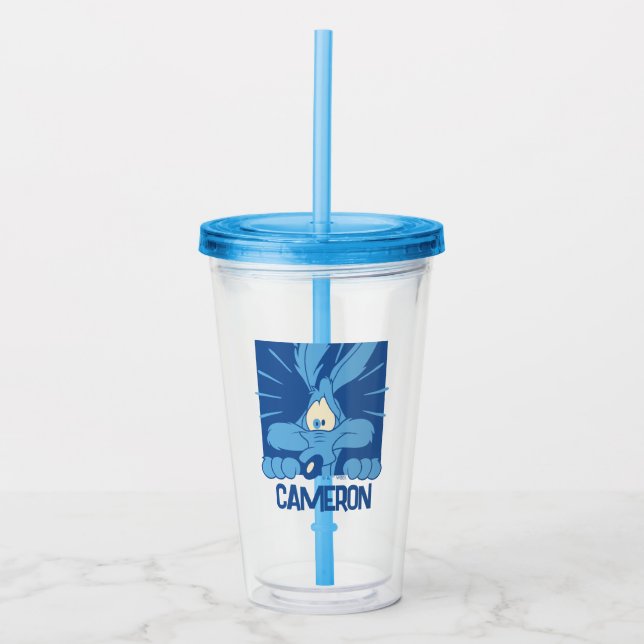 WILE E. COYOTE™ Shocked Expression Acryltrinkbecher (Vorderseite)