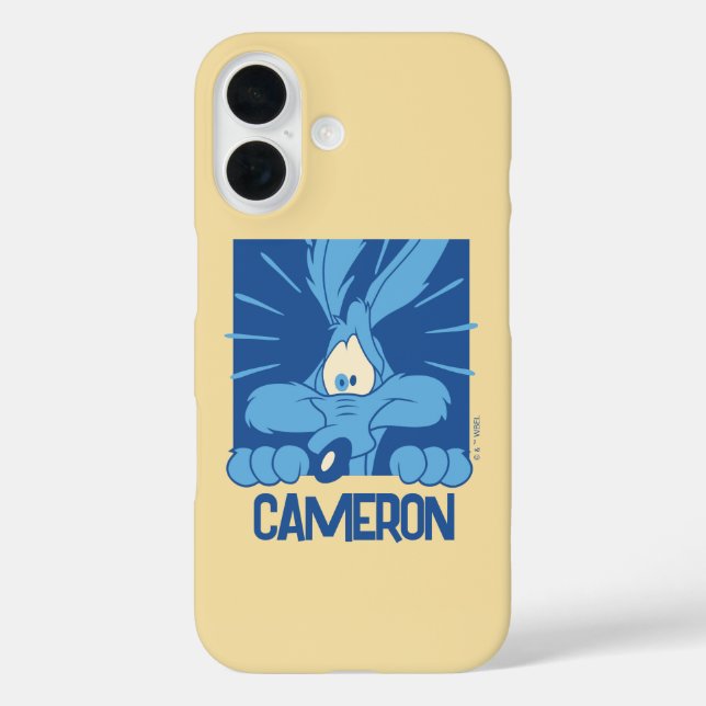 WILE E. COYOTE™ Shocked Expression iPhone 16 Hülle (Rückseite)