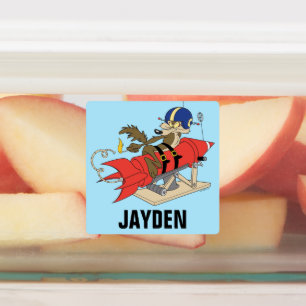 WILE E. COYOTE™ - Start der roten Rakete   Name hi Etiketten