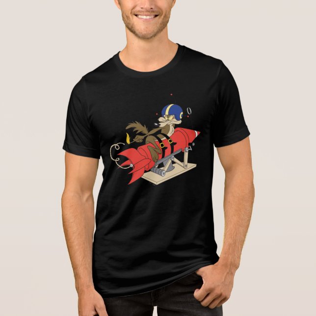 WILE E. COYOTE™ - Start der roten Rakete Tri-Blend Shirt (Vorderseite)