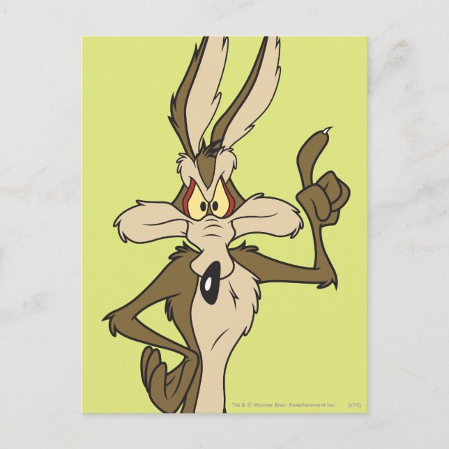 WILE E. COYOTE™ Stehend Tall Postkarte (Vorderseite)