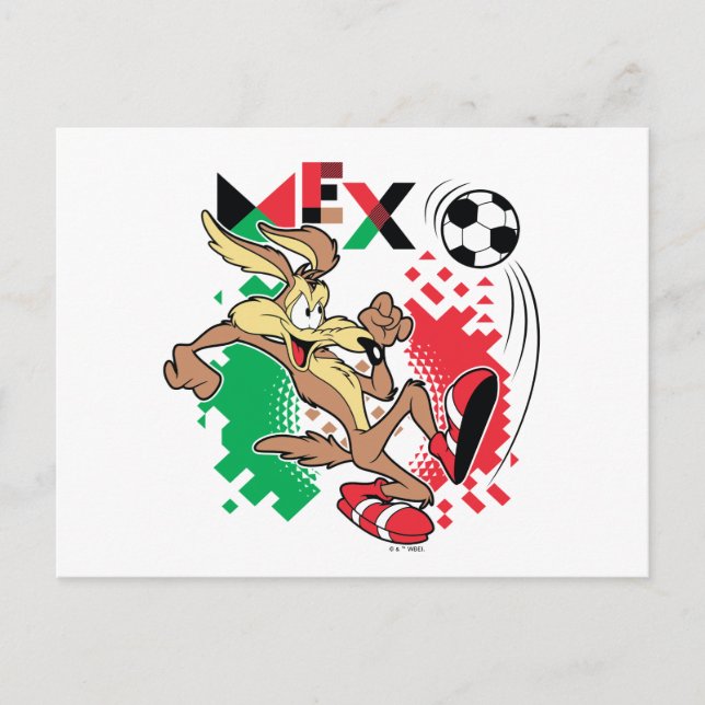 WILE E. COYOTE™ Team Mexico Soccer Graphic Postkarte (Vorderseite)