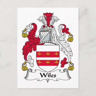Wiles Familienwappen Postkarte
