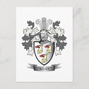 Wiley-Familienwappen-Wappen Postkarte