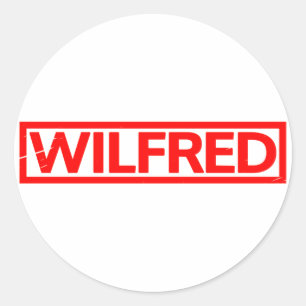 Wilfred Briefmarke Runder Aufkleber