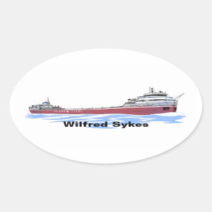 Wilfred Sykes, Großer Seenfrachter Ovaler Aufkleber