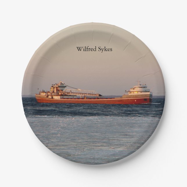 Wilfred Sykes Papierplatte Pappteller (Vorderseite)