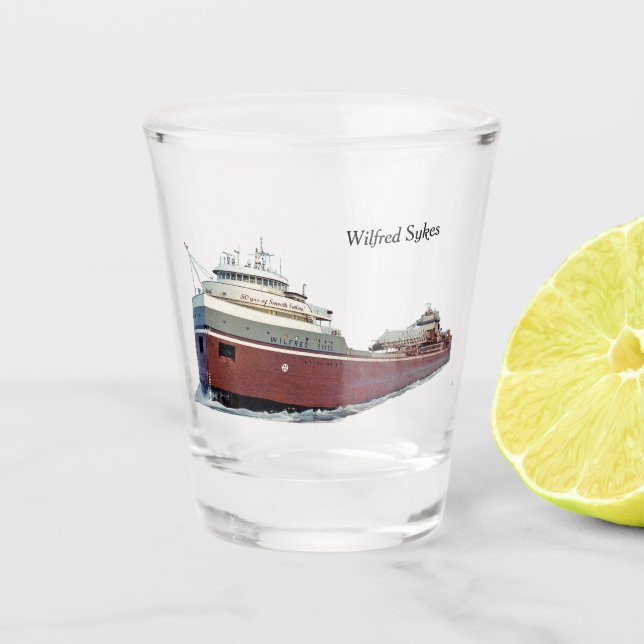 Wilfred Sykes Schussglas Schnapsglas (Vorderseite)