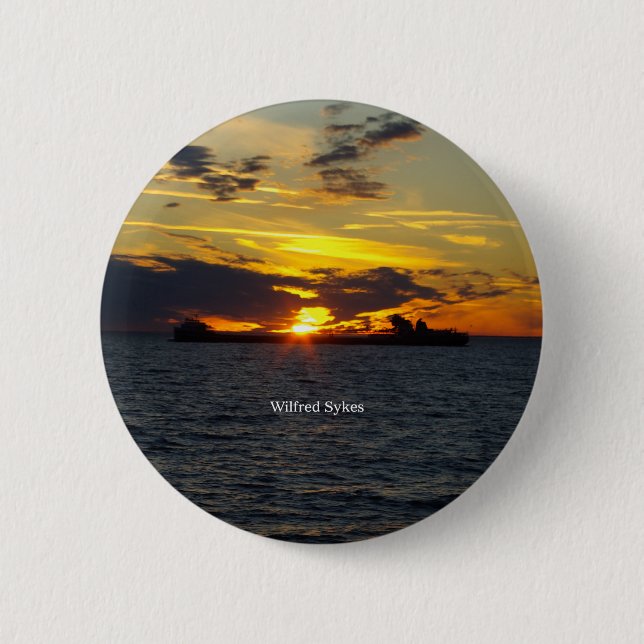 Wilfred Sykes Sonnenuntergang Button (Vorderseite)