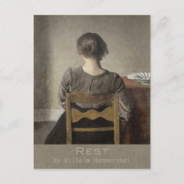 Wilhelm Hammershøi Erholung CC0692 Postkarte
