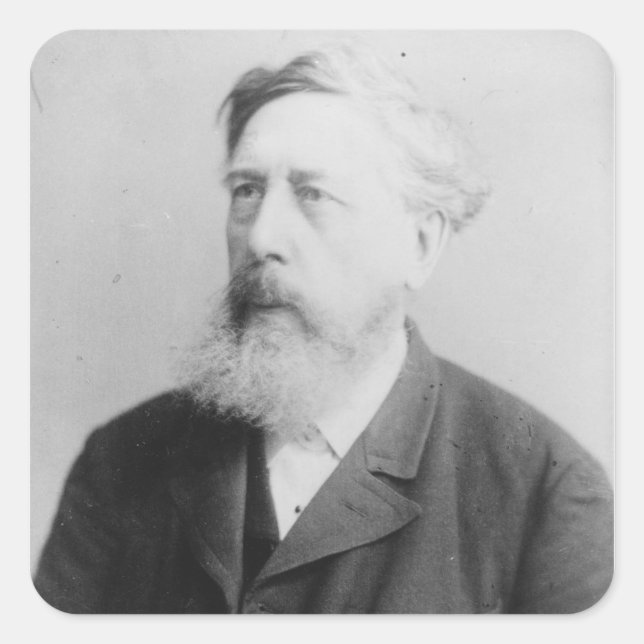 Wilhelm Liebknecht Quadratischer Aufkleber (Vorderseite)