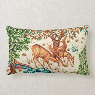 Wilhelm Morris Dez von Bach-Tapestry Beige Lendenkissen
