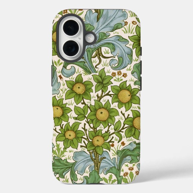 Wilhelm Morris' Orchard iPhone 16 Hülle (Rückseite)