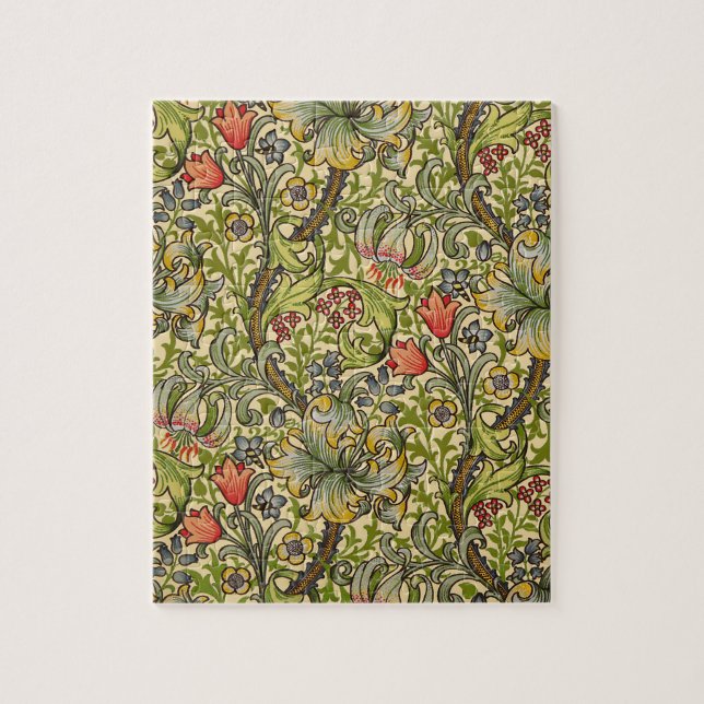 Wilhelm Morris Vintages Blumendesign (Vertikal)