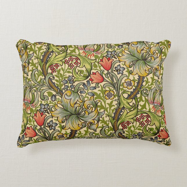 Wilhelm Morris Vintages Blumendesign Dekokissen (Vorderseite)
