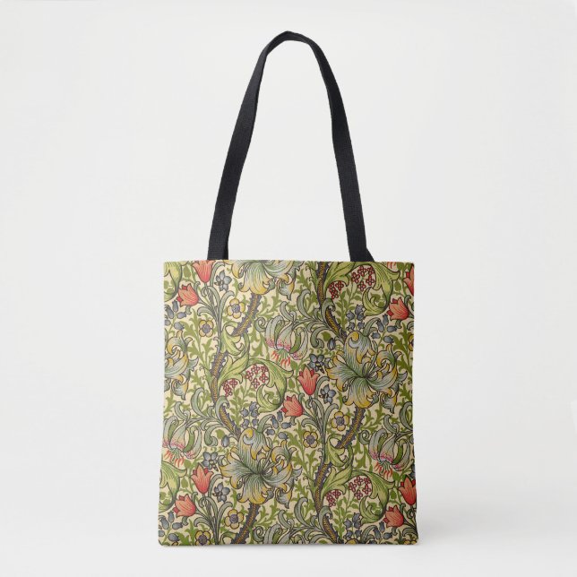 Wilhelm Morris Vintages Blumendesign Tasche (Vorderseite)