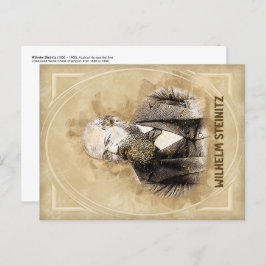 Wilhelm Steinitz, Schachspieler Postkarte