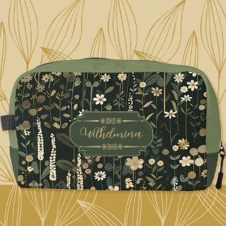 Wilhelmina Dark Daisy Floral Waschbeutel