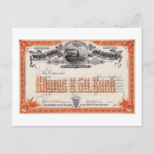 Wilkes Barre & Eastern Railstock Vintag Postkarte