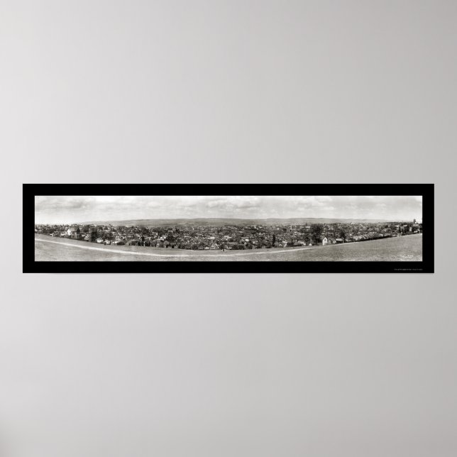 Wilkes-Barre PA Foto 1909 Poster (Vorne)
