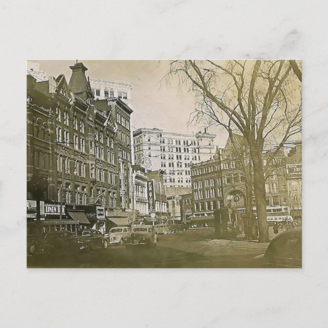 Wilkes-Barre Pa in den 1930er Jahren. Postkarte (Vorderseite)