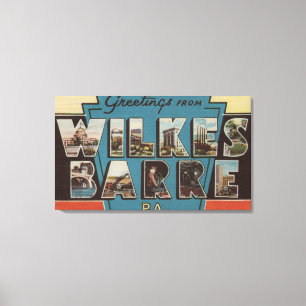 Wilkes-Barre, Pennsylvania - große Leinwanddruck