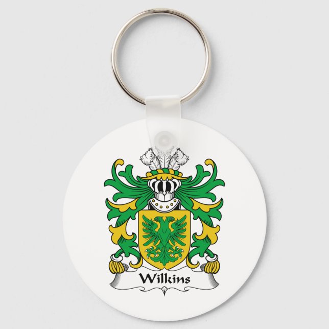 Wilkins Familienwappen Schlüsselanhänger (Vorderseite)