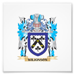 Wilkinson-Wappen - Familienwappen Fotodruck