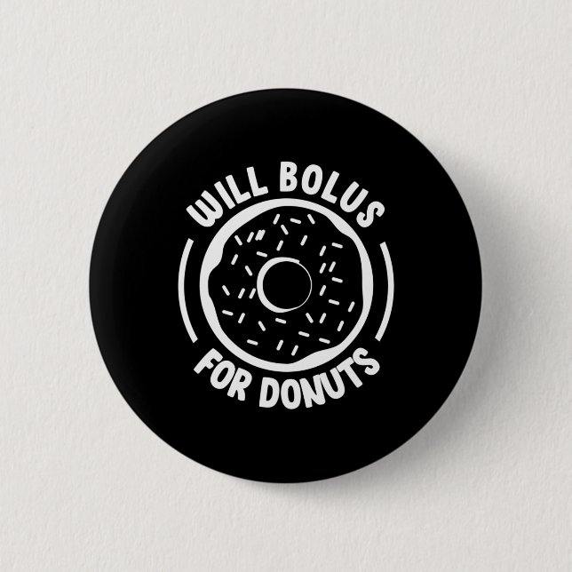 Will Bolus für Donuts Spaß Diabetes Bewusstsein Di Button (Vorderseite)
